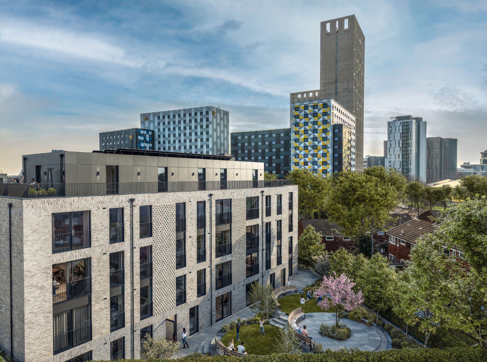 Aerial view of Islington Parkside