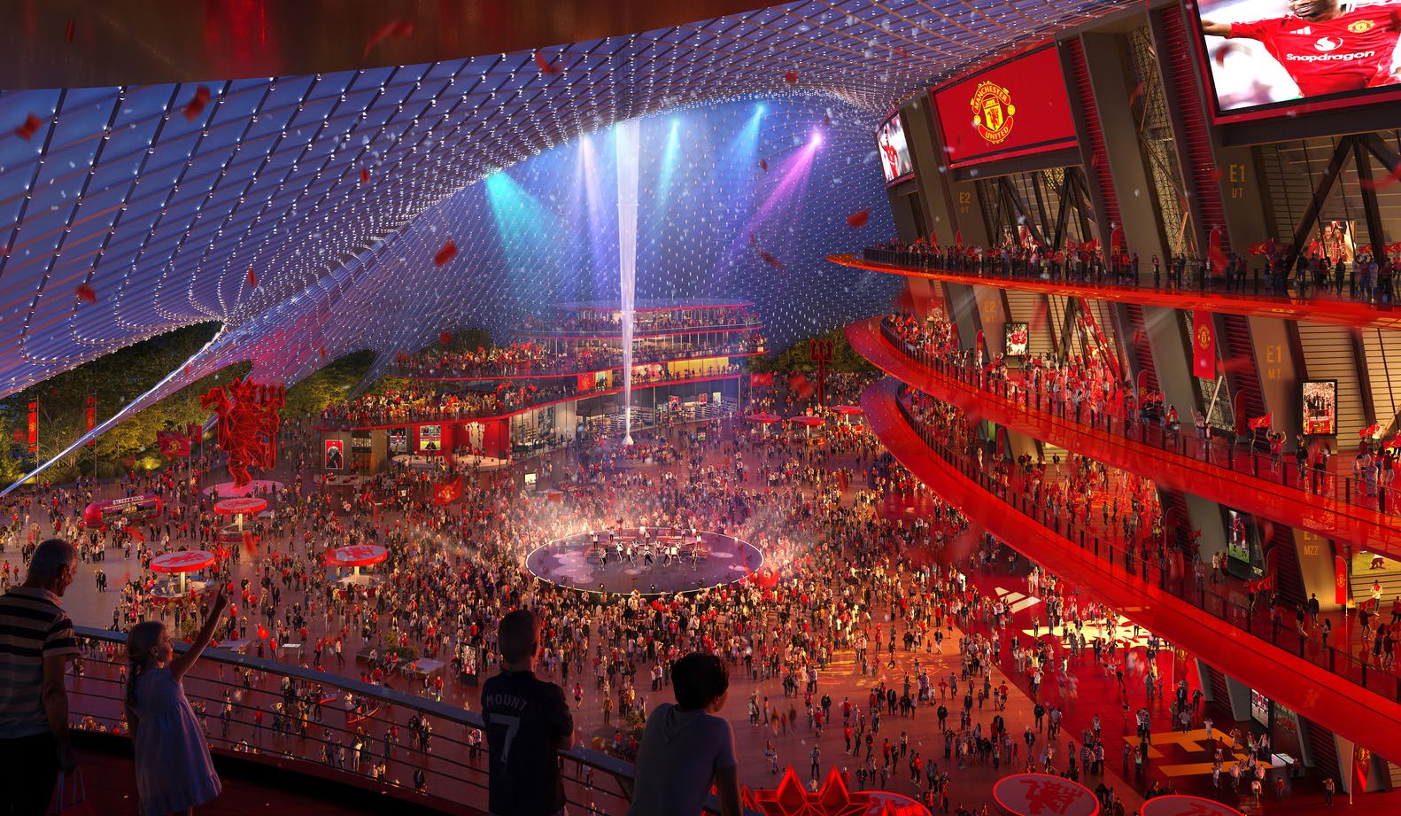 Manchester United new stadium interior